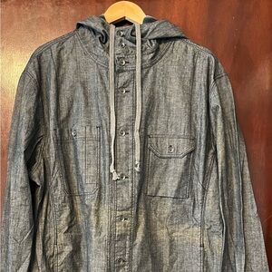Men’s ONS Charcoal Hooded Shirt Jacket